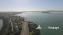 Auckland Harbour Bridge and motorway towards Takapuna and Rangit 24827